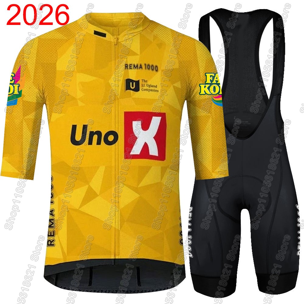 Cycling Commuter Clothing - Uno X スペインツアー2026 チームサイクリングジャージセット 夏用自転車ウェア ロードバイクシャツスーツ