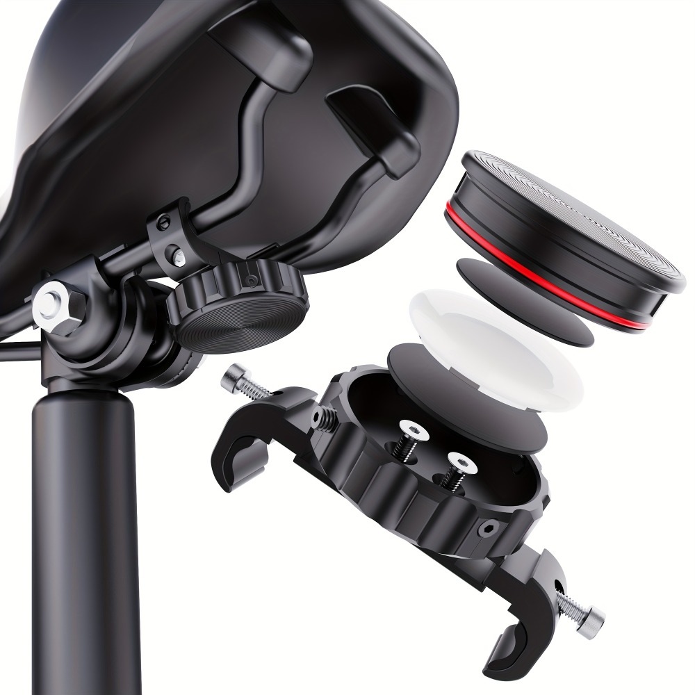 Commuting By Bike - AirTag用自転車マウント、隠せる自転車用GPSトラッカーケース、防水仕様の自転車用サドルブラケット。マウンテンバイクに最適。