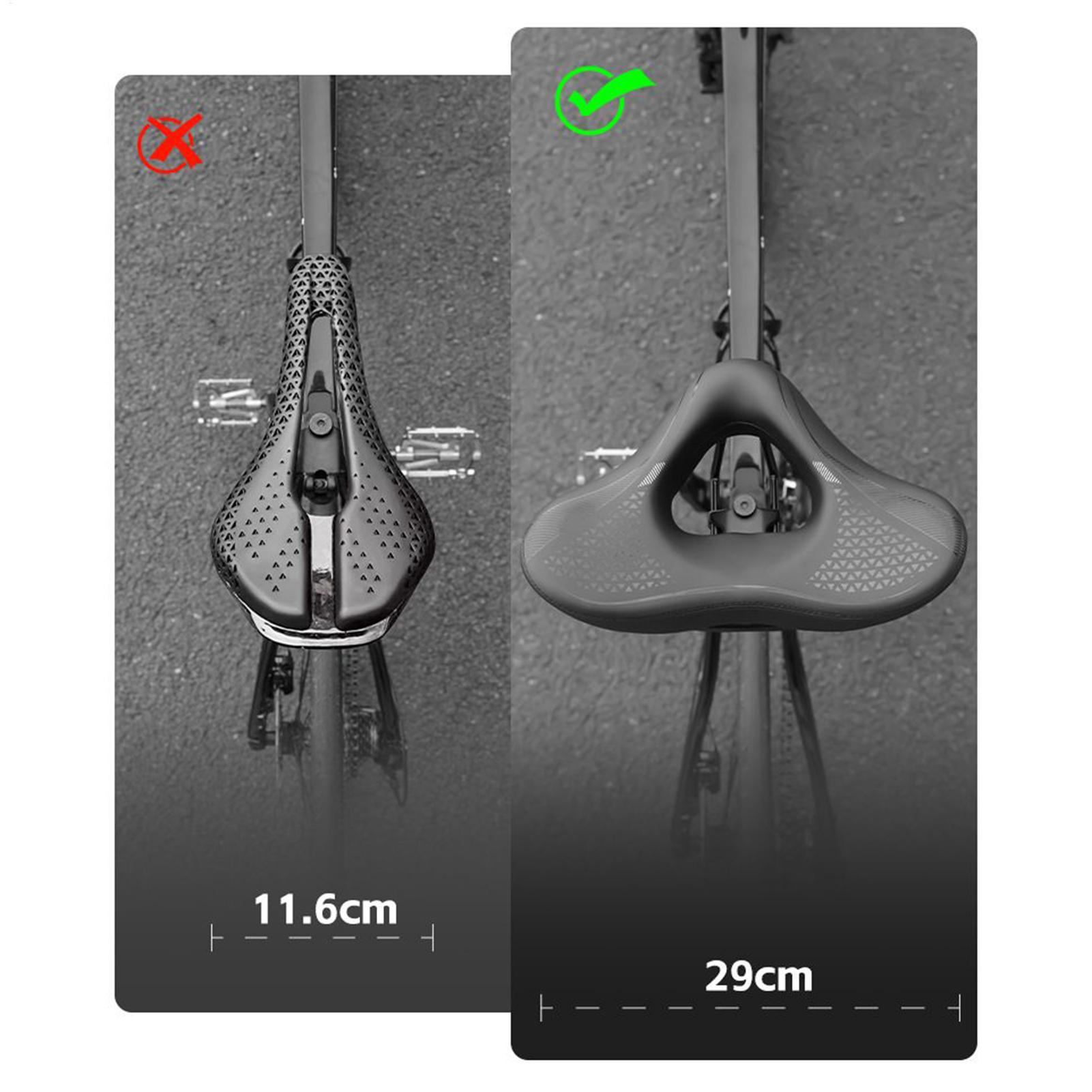 自転車用シートクッション 快適な滑り止めサドル 中空サイクリ - Cycling Commute Distance のレビューと価格