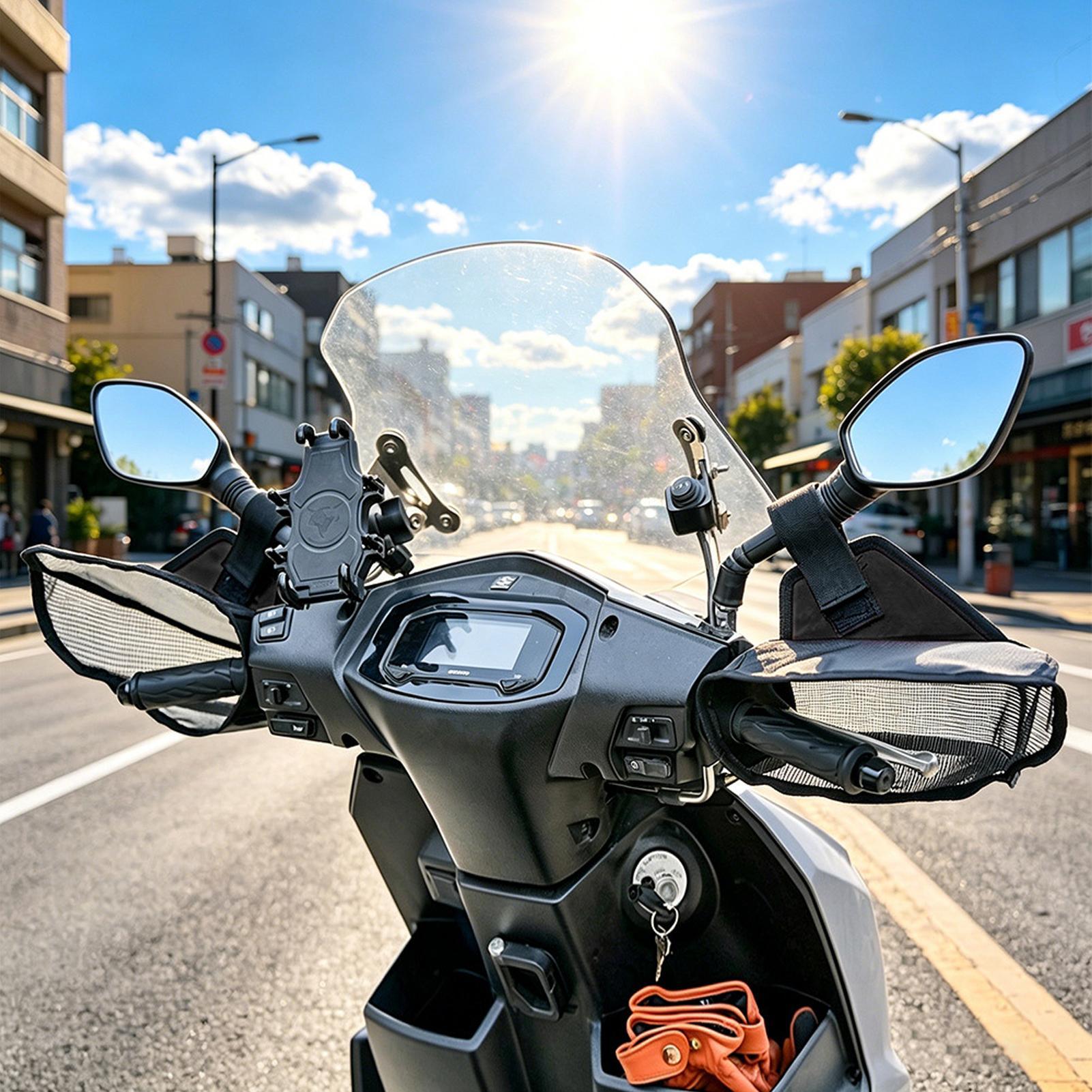 ハンドルバーグローブ通気性メッシュガントレットハンドルバーグ - Cycling Commute Distance のレビューと価格