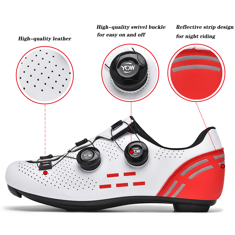 スピードサイクリングスニーカーロードバイクシューズ男性女性ス - Cycling Commuter Shoes のレビューと価格