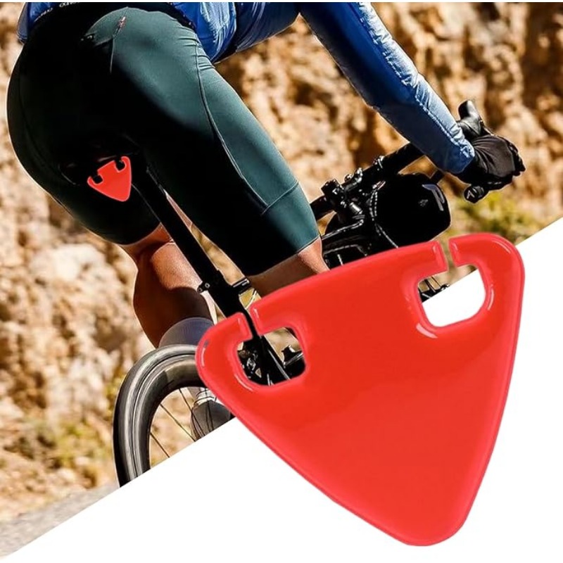 赤い三角形の自転車シート反射アクセサリー、夜間の視認性を高め - Commuting By Bike のレビューと価格