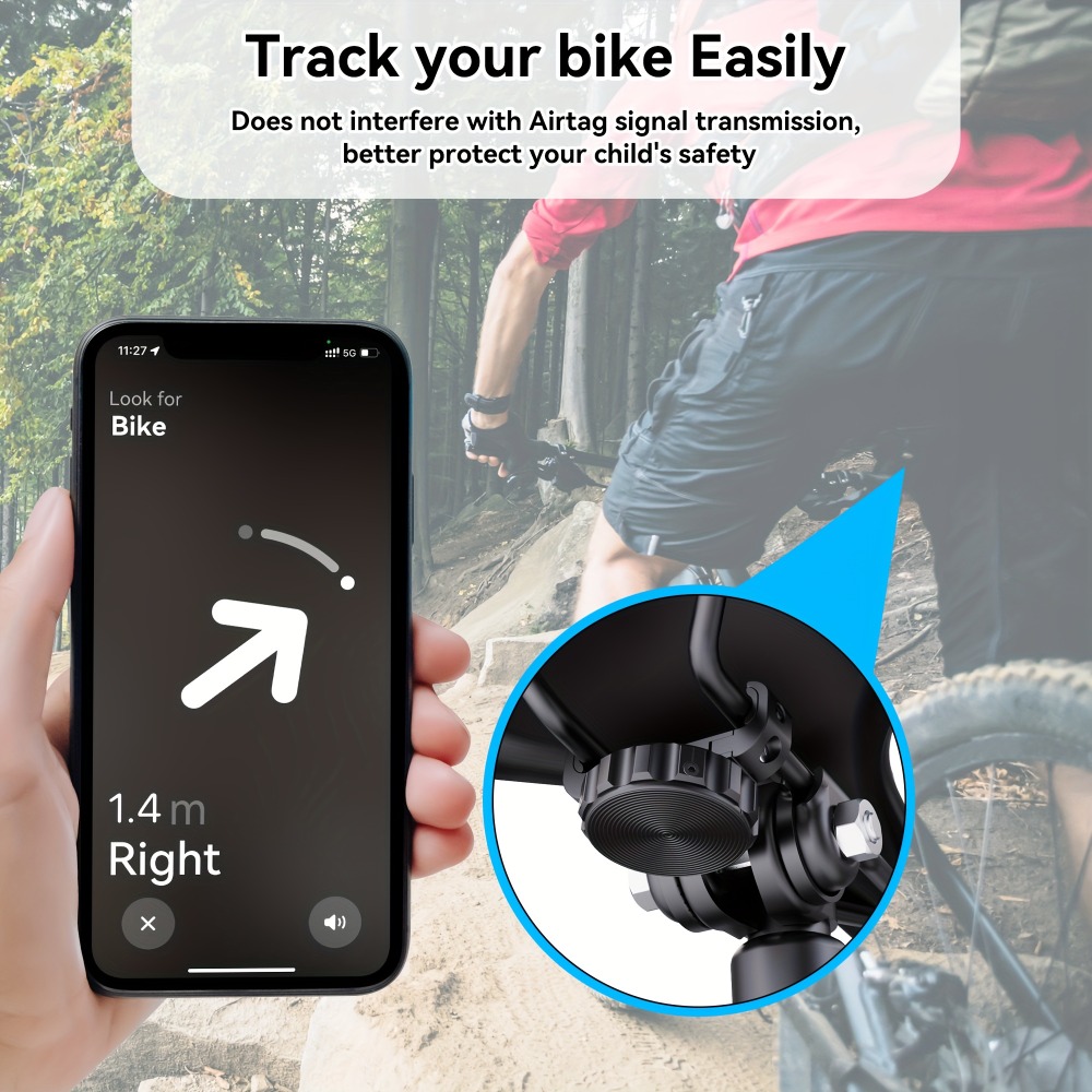 AirTag用自転車マウント、隠せる自転車用GPSトラッカー - Commuting By Bike のレビューと価格